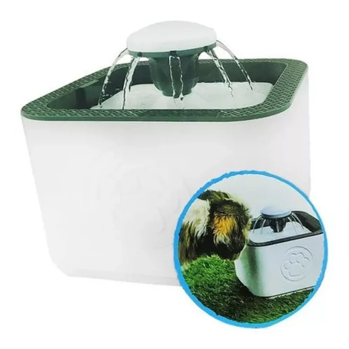 GENERICO - Fuente de agua para gatos y perros de 25 litros 3 modos gris