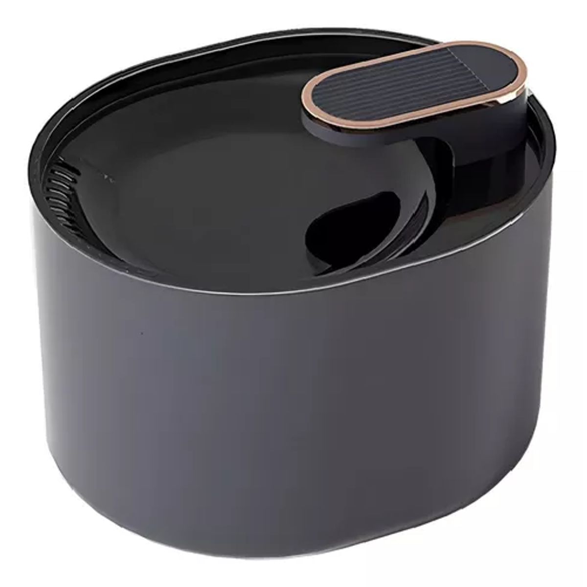 GENERICO - Fuente de agua Roro p/perros pileta de 3 litros color negro