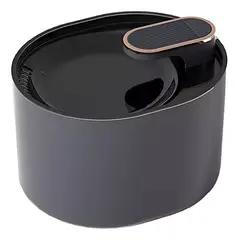 GENERICO - Fuente de agua Roro p/perros pileta de 3 litros color negro