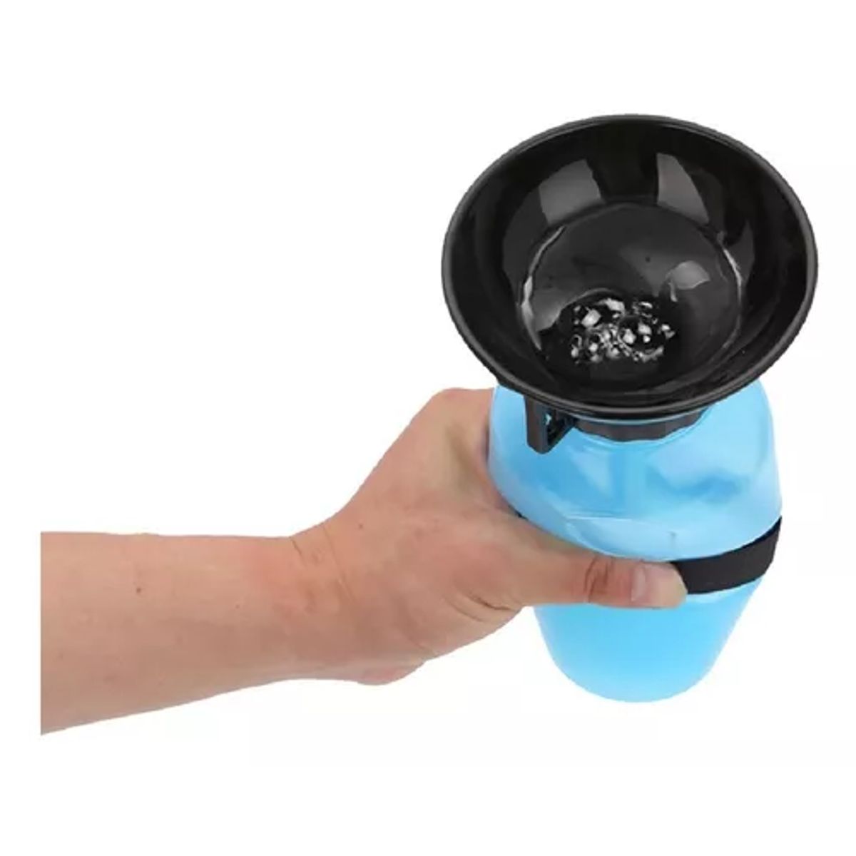 GENERICO - Dispensador agua 500 ml portátil para perros y gatos azul