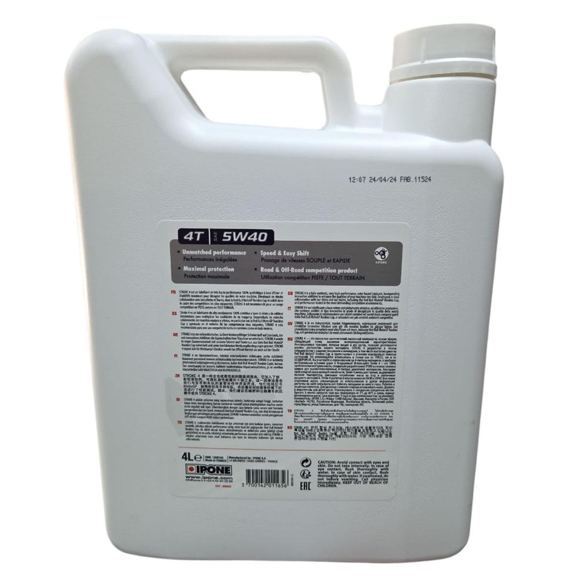 IPONE - Aceite para Moto 5w 40 Full Sintetico Ipone 4T