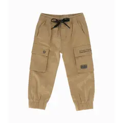 BLACK AND BLUE - Pantalón bebés jogger beige