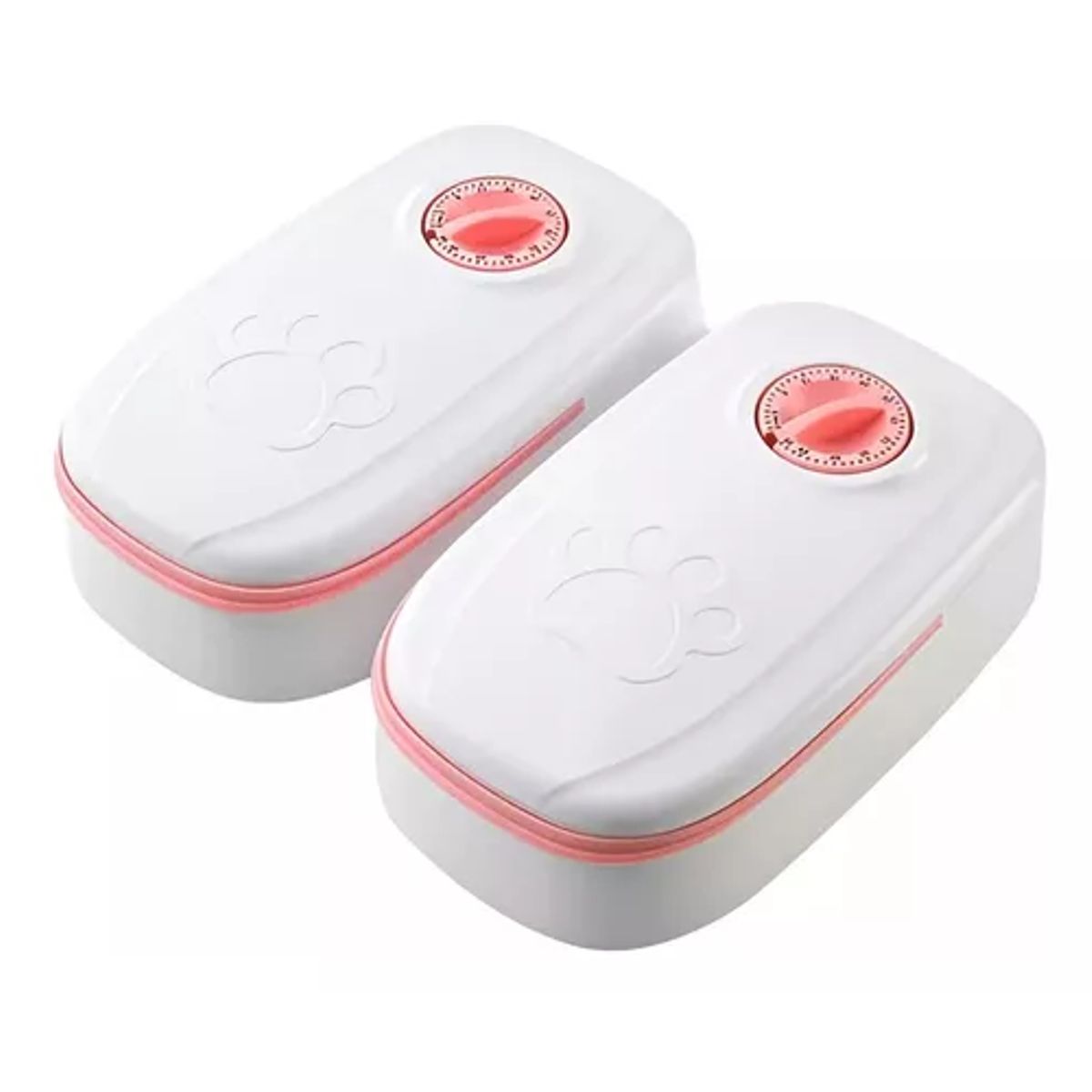 GENERICO - Dispensador automático de comida Roro comedero doble rosa