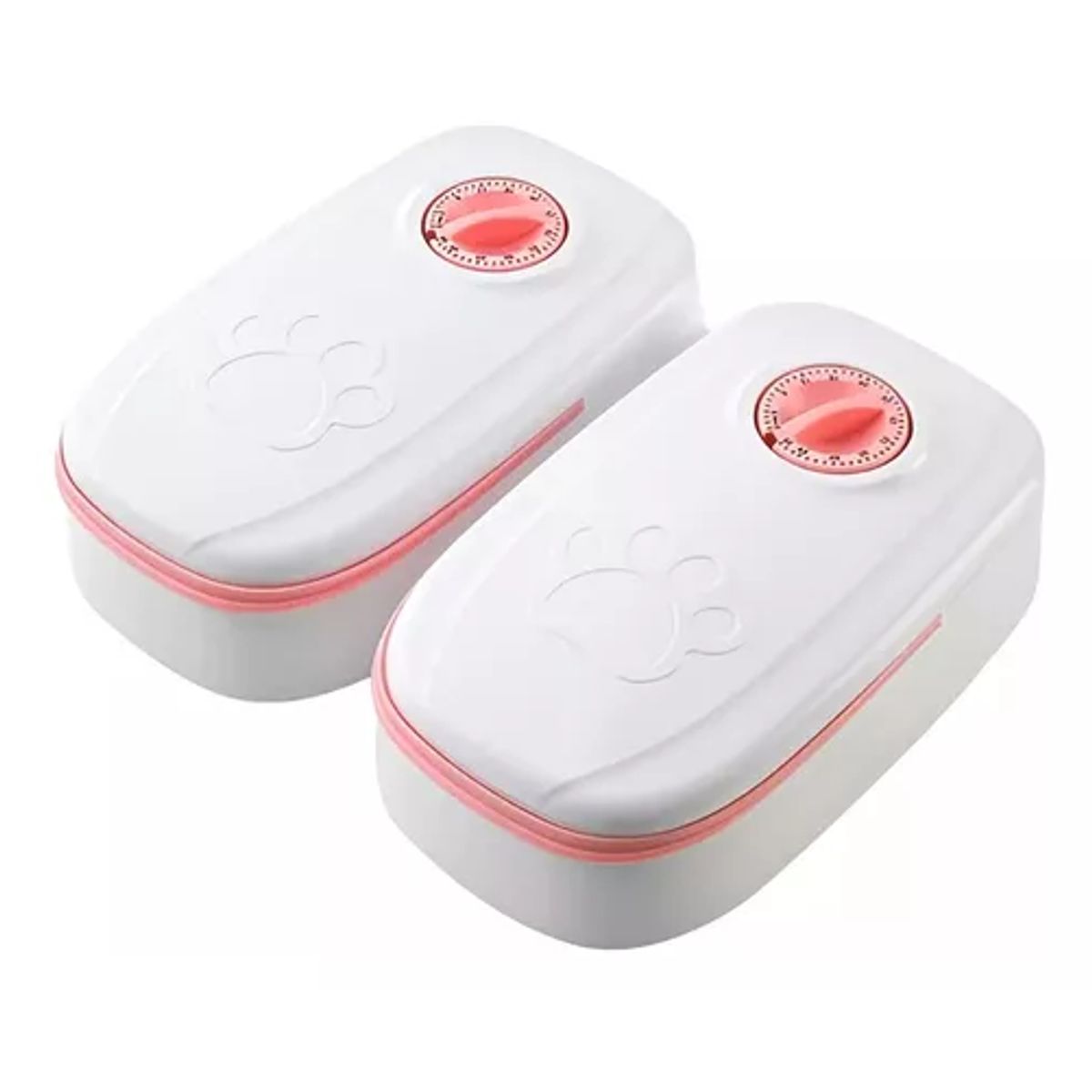 GENERICO - Dispensador automático de comida Roro comedero doble rosa