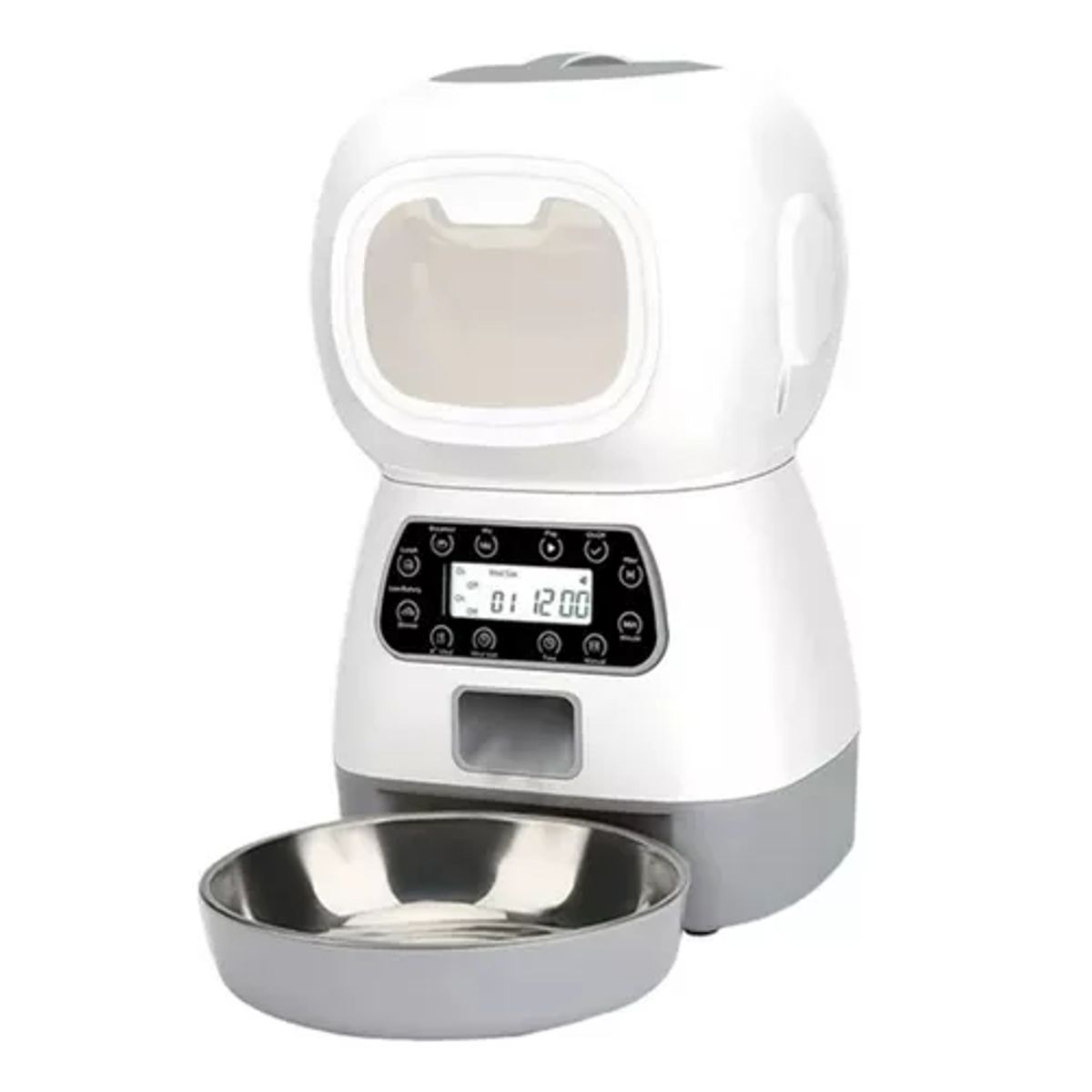 GENERICO - Dispensador automático alimento para mascotas color blanco