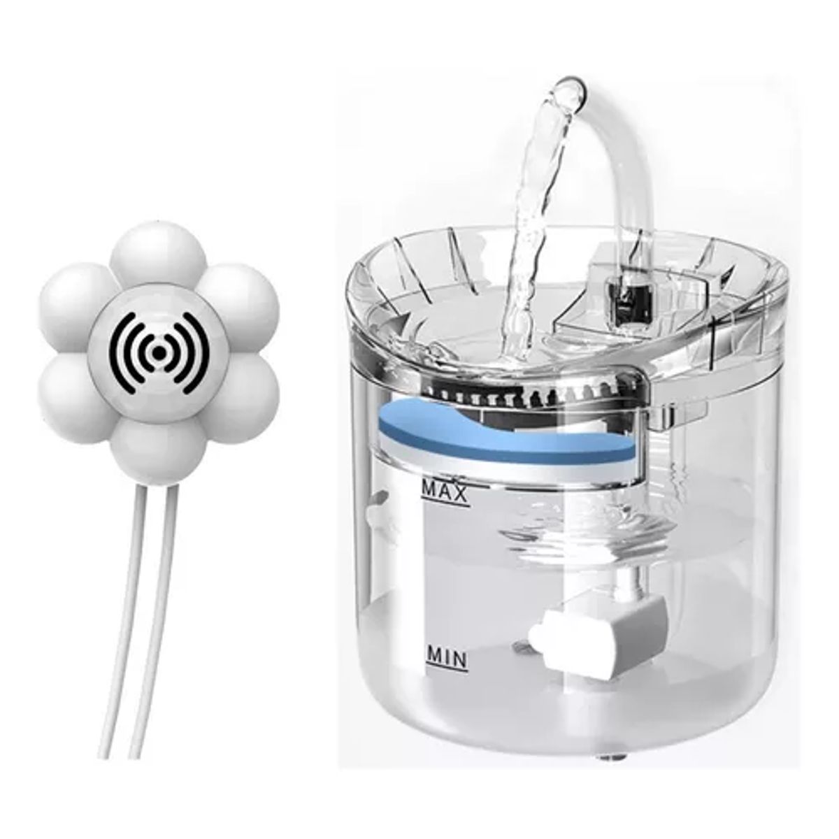 GENERICO - Bebedero dispensador automático de agua para gatos y perros