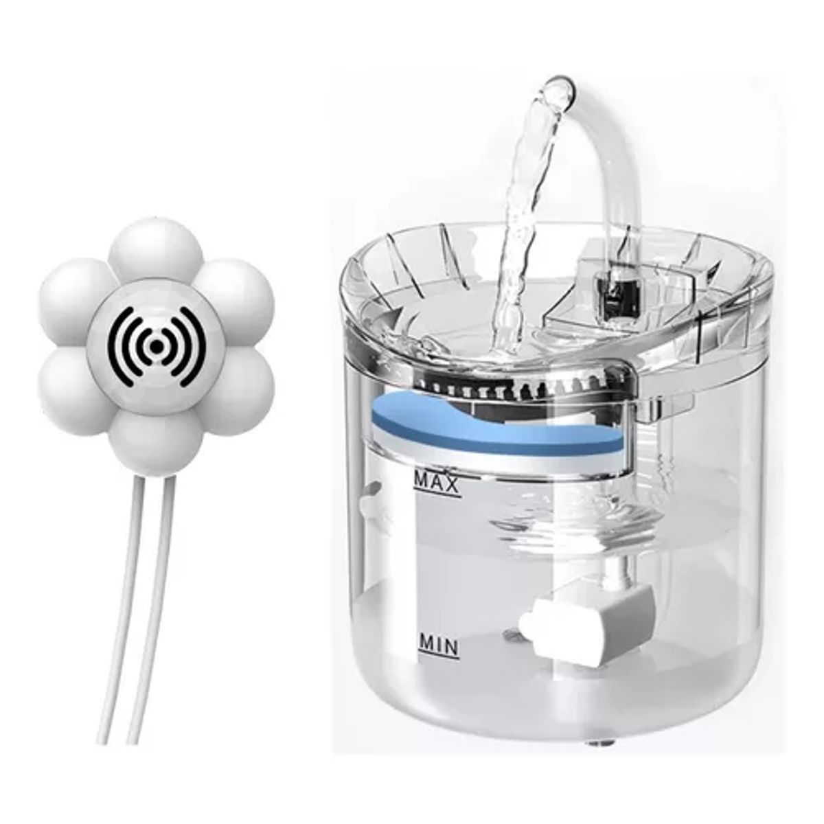 GENERICO - Bebedero dispensador automático de agua para gatos y perros