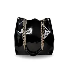 JARDIN DEL ESTE - Cartera de cuero Negra Amapola