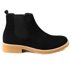 THUNDER BLUE - Botines Chelsea de Hombre L11 Negro