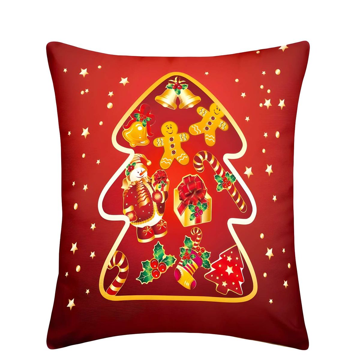 GENERICO - SET DE 2 FUNDAS DE COJINES DE NAVIDAD 45X45 CM A01