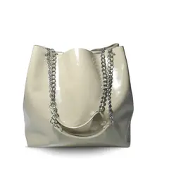 JARDIN DEL ESTE - Cartera de cuero Nude Amapola