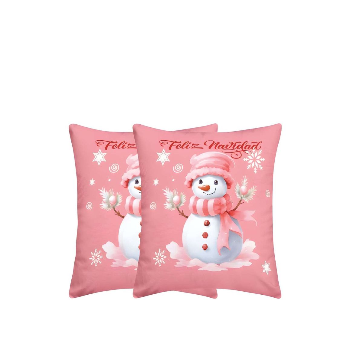 GENERICO - PACK DE 2 FUNDAS DE COJINES DE NAVIDAD 45X45 CM A09