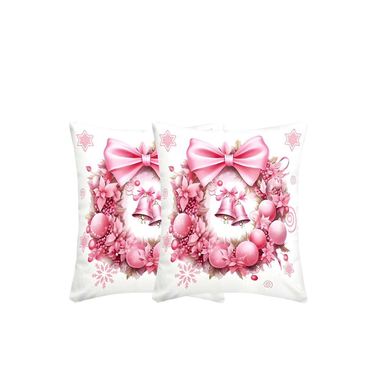 GENERICO - PACK DE 2 FUNDAS DE COJINES DE NAVIDAD 45X45 CM A10