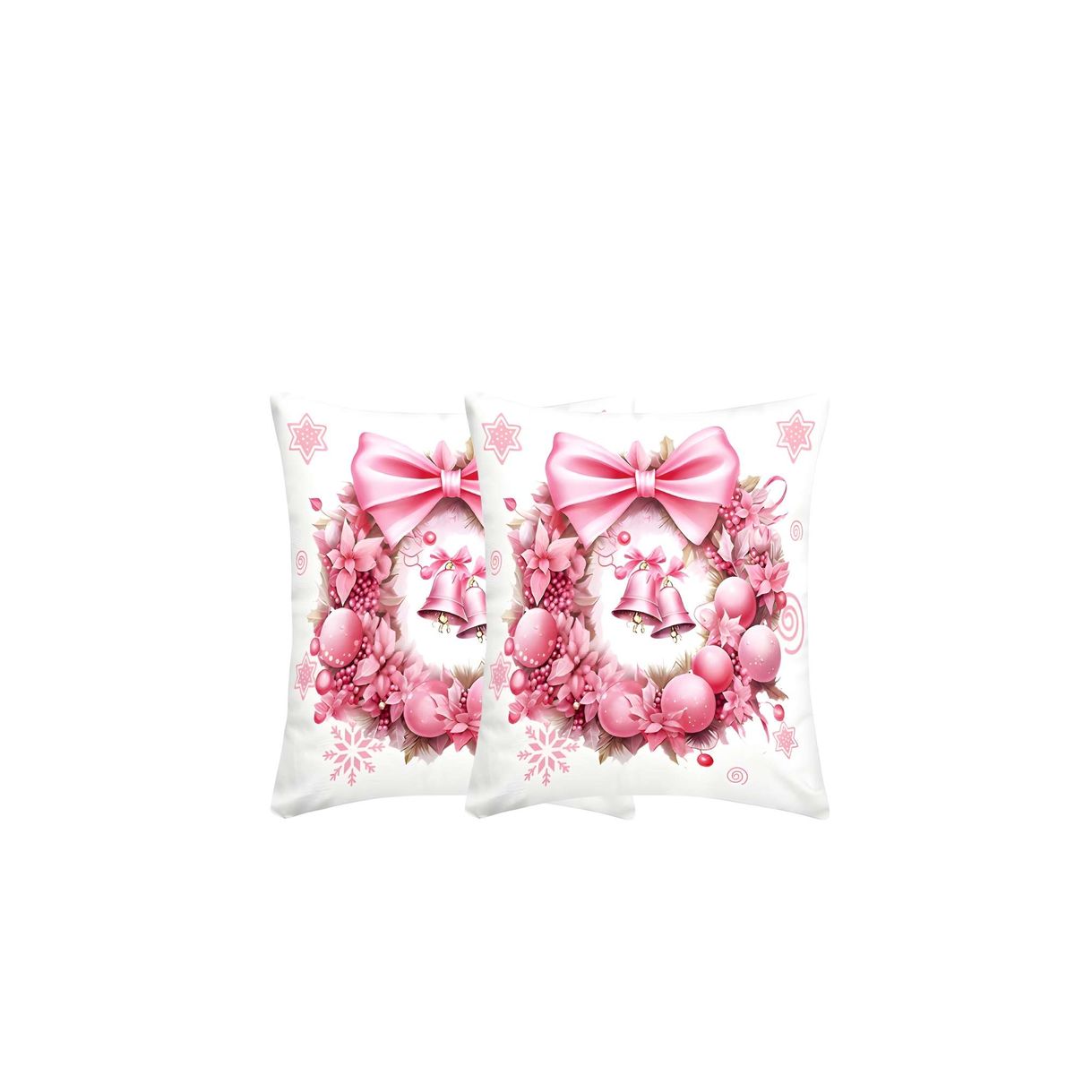 GENERICO - PACK DE 2 FUNDAS DE COJINES DE NAVIDAD 45X45 CM A10