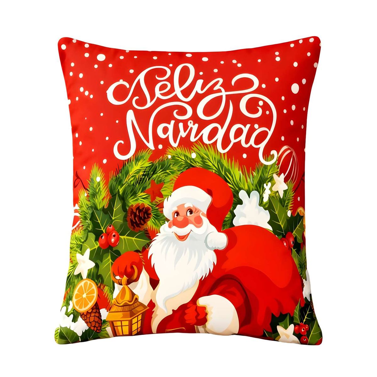 GENERICO - PACK DE 4 FUNDAS DE COJINES DE NAVIDAD 45X45 CM A07