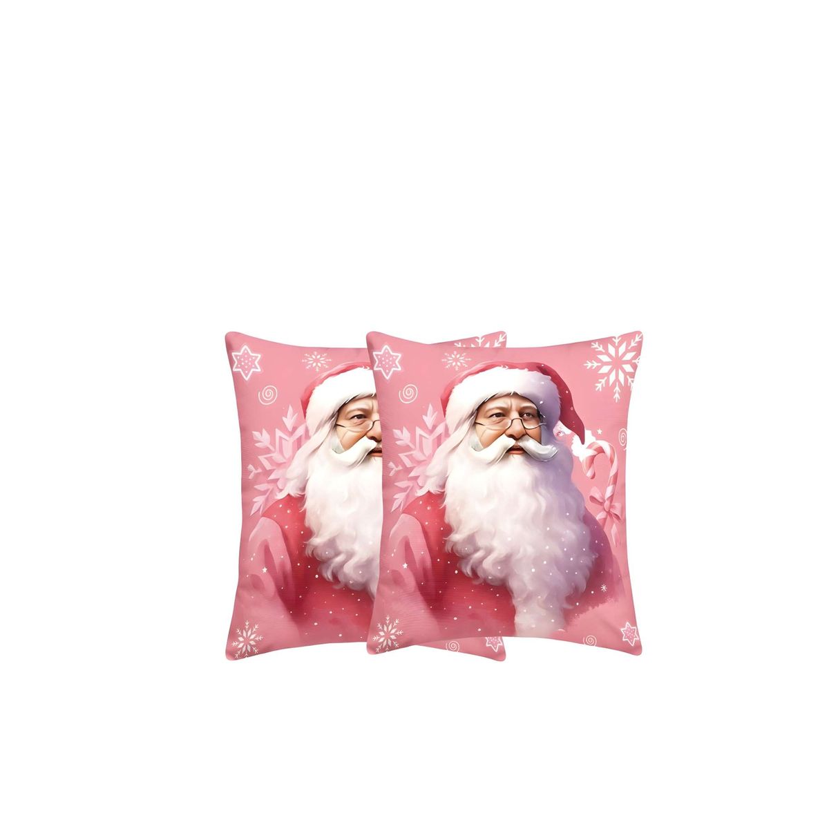 GENERICO - SET DE 2 FUNDAS DE COJINES CON DISEÑO NAVIDEÑO 45X45 CM A11