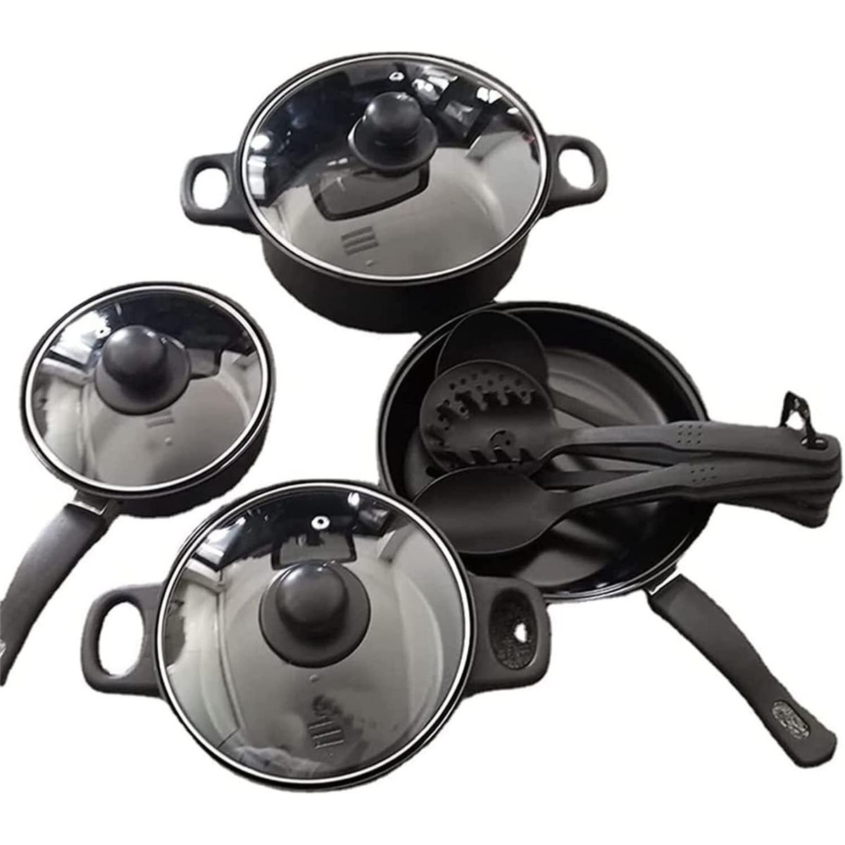 GENERICO - Set De Cocina Ollas Sarten 10 Piezas