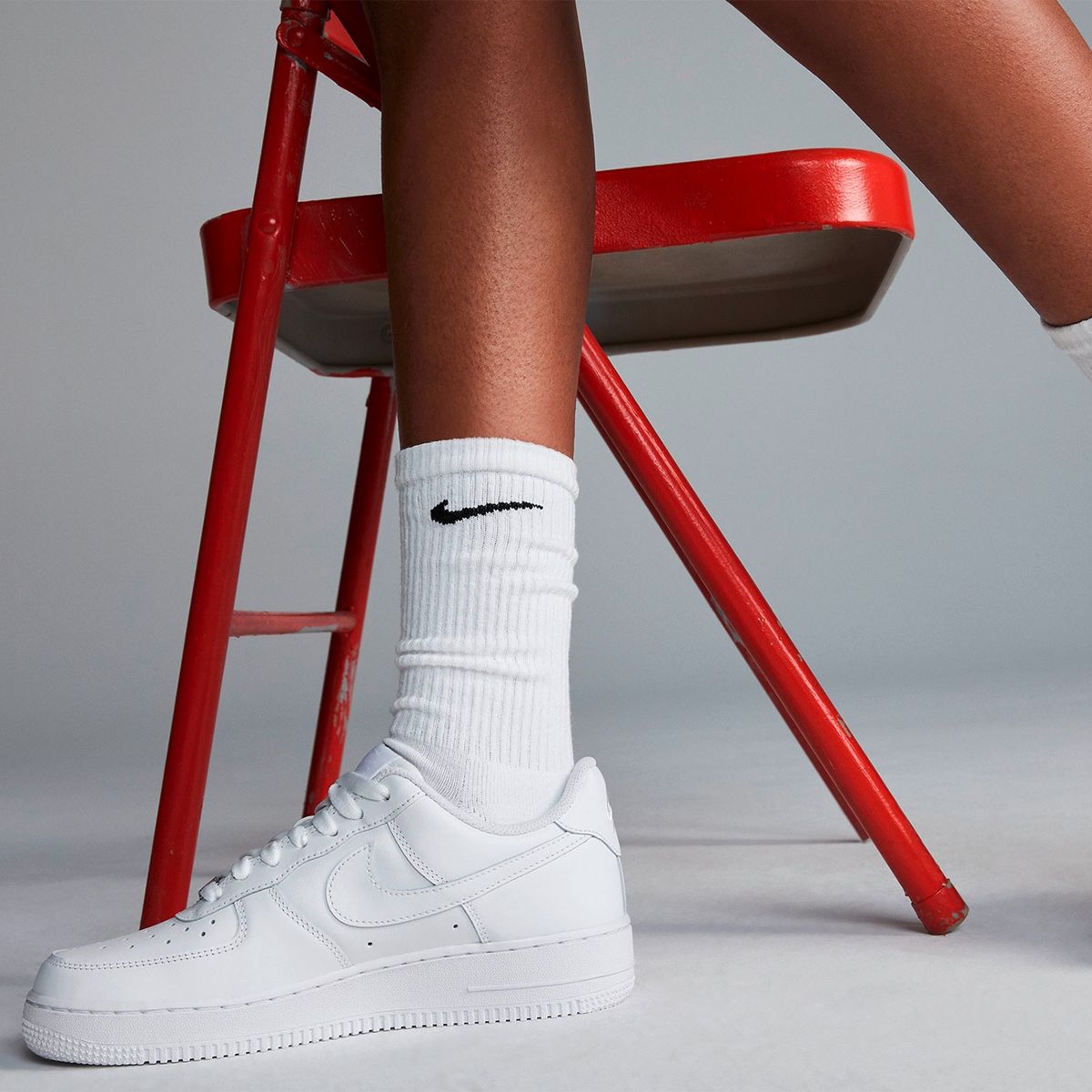 NIKE - Air Force 1 07 Zapatilla Urbana Mujer Cuero Blanco Nike