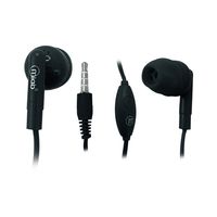 AUDÍFONOS IN-EAR WIRED GUMMY C/MANOS LIBRES BLACK 07721 Negro
