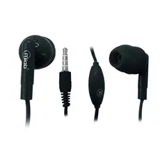 MLAB - AUDÍFONOS IN-EAR WIRED GUMMY C/MANOS LIBRES BLACK 07721