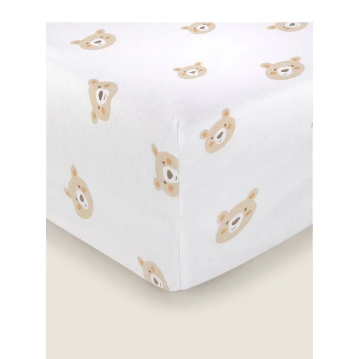 GENERICO - Set 2 sábanas bajeras jersey algodón para cuna grande 70 x 140 x 18cm OSO LÍNEAS