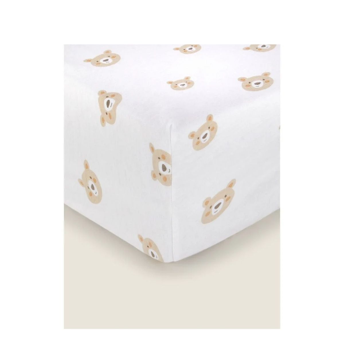 GENERICO - Set 2 sábanas bajeras jersey algodón para cuna grande 70 x 140 x 18cm OSO LÍNEAS