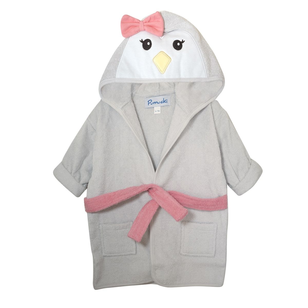 PUMUCKI - SALIDA DE BAÑO NIÑA PENGUIN