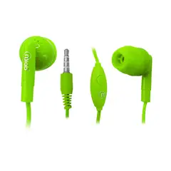 MLAB - AUDÍFONOS IN-EAR WIRED GUMMY C/MANOS LIBRES GREEN 07725
