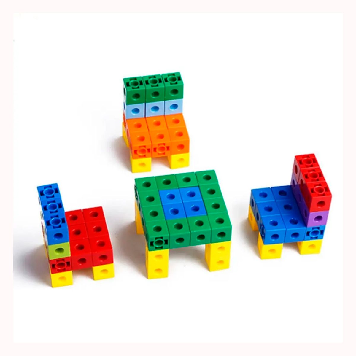 GENERICO - 100 Cubos de encaje unifix matemáticas método singapur