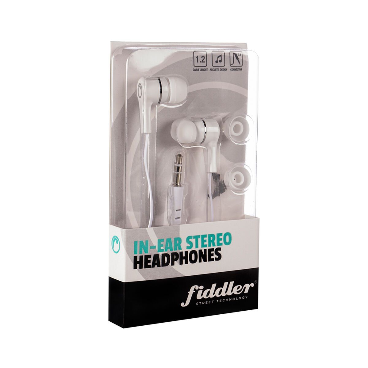 FIDDLER - AUDIFONOS IN EAR STEREO HEADPHONES BLANCO FIDDLER FD-003FW