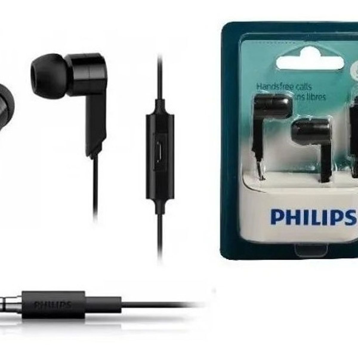 PHILIPS - AUDIFONOS IN EAR MANOS LIBRES JACK 35M NEGRO SHE1405BK