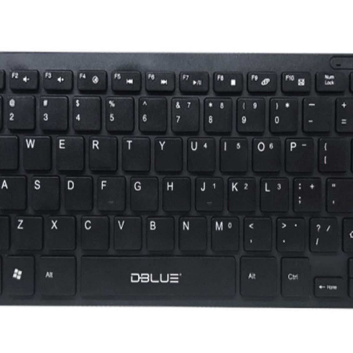 DBLUE - TECLADO MULTIMEDIA MINI ULTRA DELGADO USB BLACK