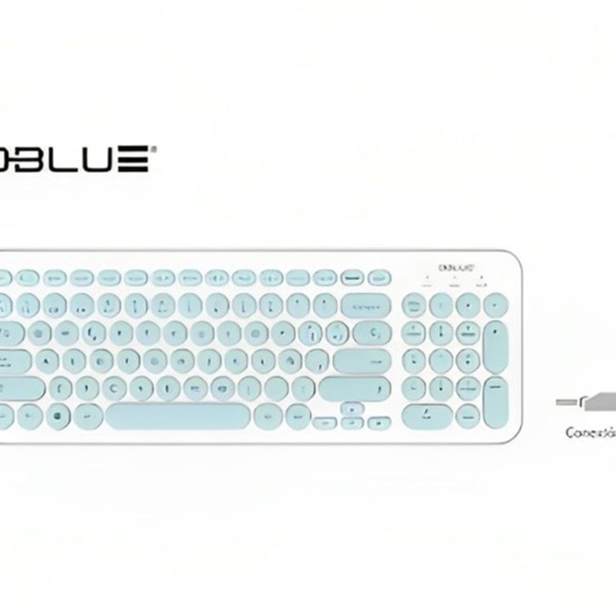 DBLUE - TECLADO ULTRA DELGADO PARA PC WHITEGREEN