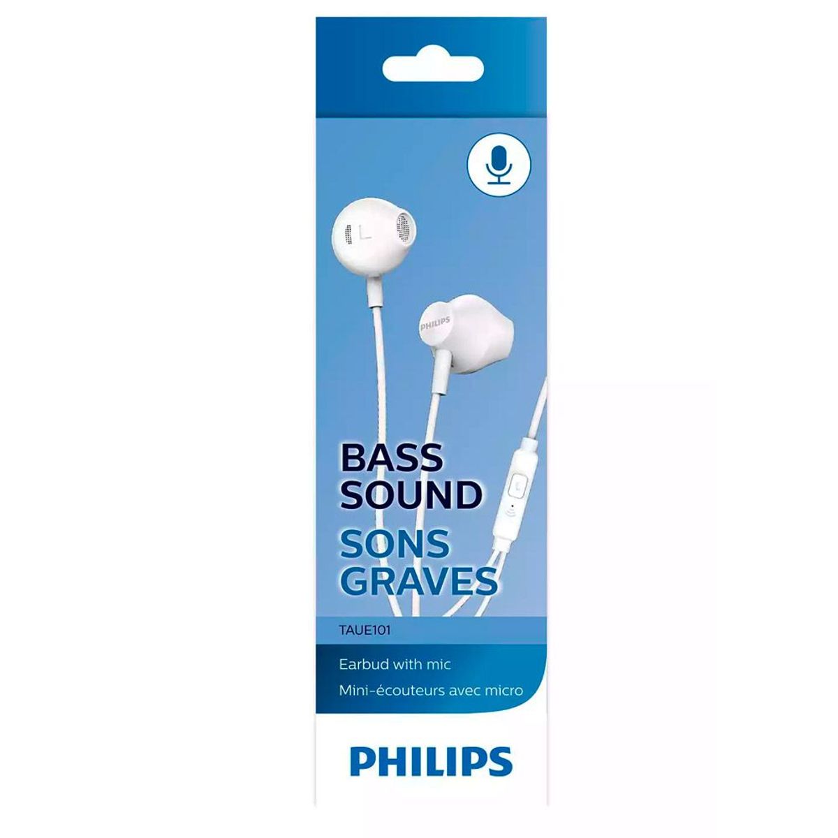 PHILIPS - AUDIFONOS ON-EAR MANOS LIBRES BLANCO TAUE101WT
