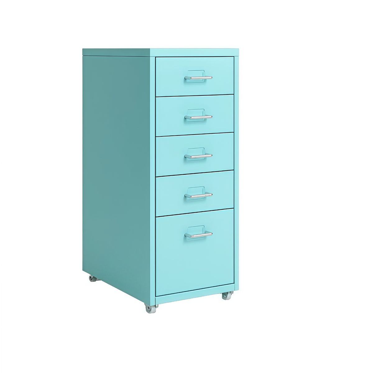 OASIS - Cómoda 5 Cajones Acero  Color De La Dopamina Personalidad Azul