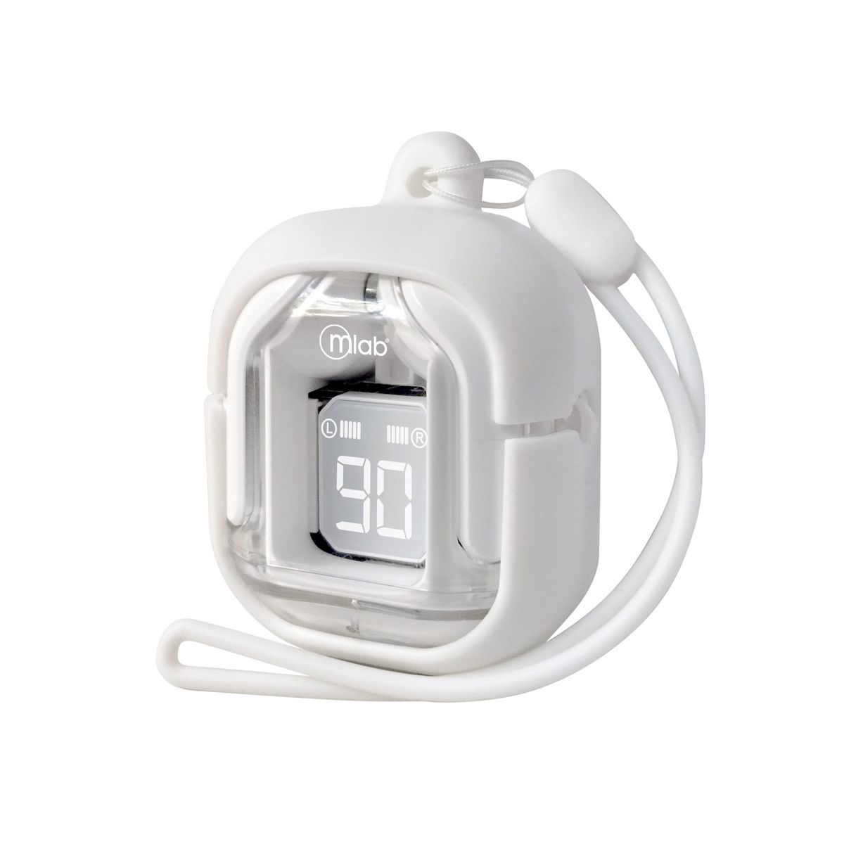 MLAB - AUDIFONO TWS GLASS CRYSTAL + SILICON CASE WHITE 09354