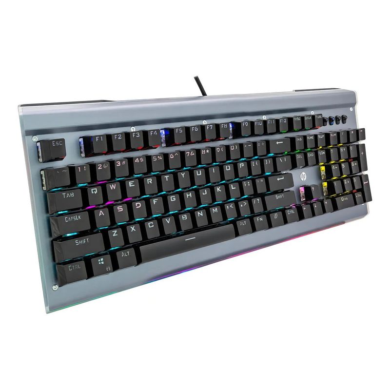 HP - Teclado Mecánico Usb Para Jugadores Gk520 Rgb Blue Switch
