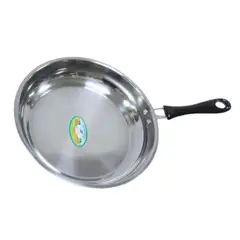 HOMESTAR - Sartén de Acero Inoxidable con Mango Ergonómico - 25 cm