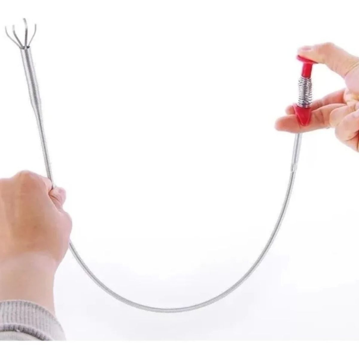 GENERICO - Destapa Cañerias Laucha Destapador Desagüe Con Agarre 90cm