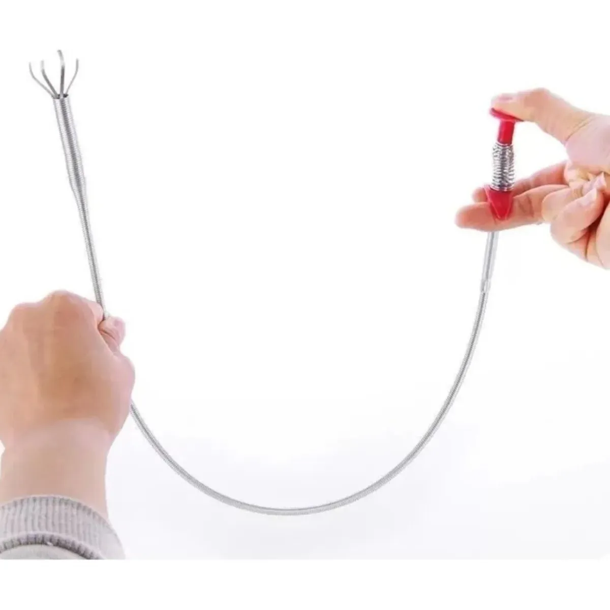 GENERICO - Destapa Cañerias Laucha Destapador Desagüe Con Agarre 90cm