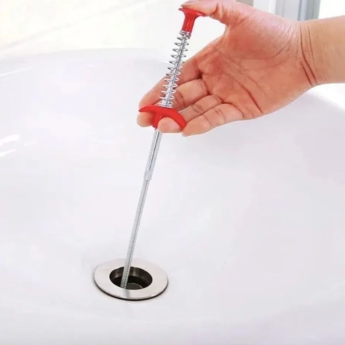 GENERICO - Destapa Cañerias Laucha Destapador Desagüe Con Agarre 90cm