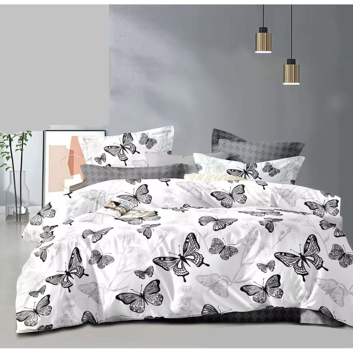 GENERICO - CUBRECAMA DE VERANO 2 PLAZA DISEÑO MARIPOSAS TF