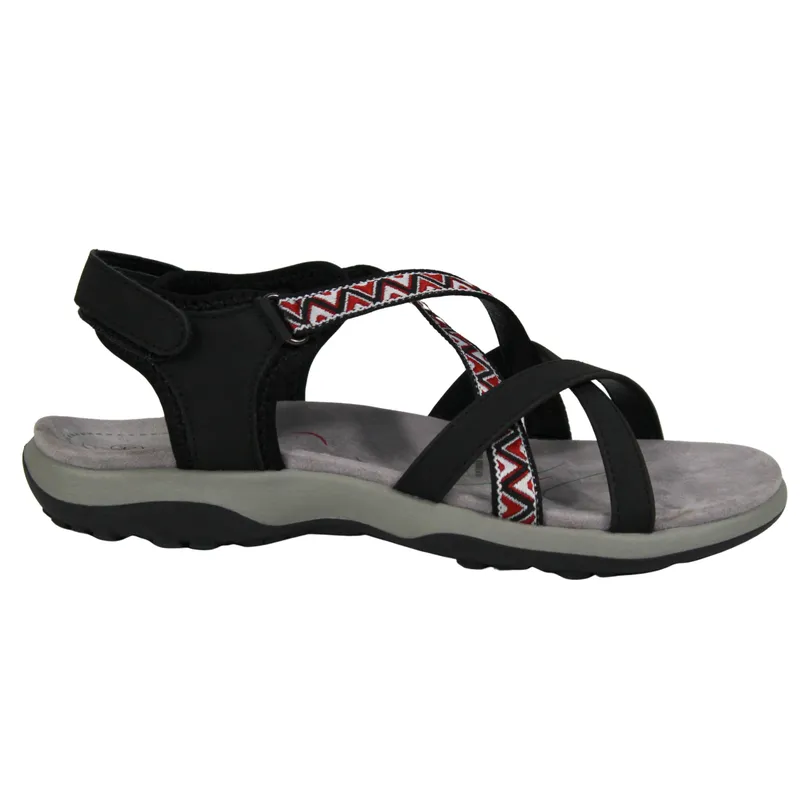 THUNDER BLUE - Sandalias Bajas Outdoor Mujer 6631 Negro