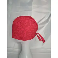 EL ESPACIO DE TOMMY - Gorro Clínico Antifluido Rojo Corazones