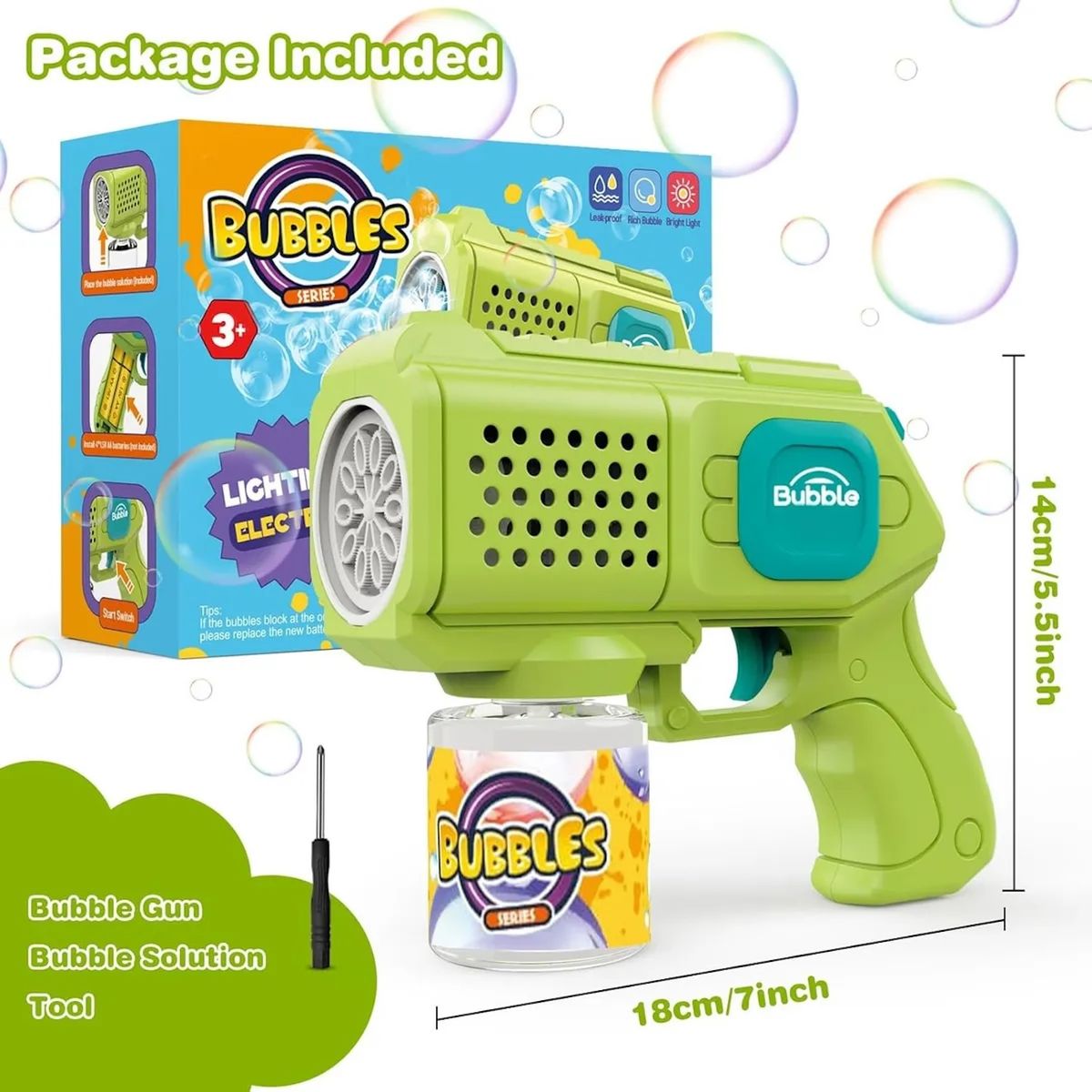 GENERICO - Pistola De Burbujas Juguete Para Niños