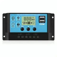 GENERICO - Regulador De Carga Solar Digital 12v 24v 30a 2usb