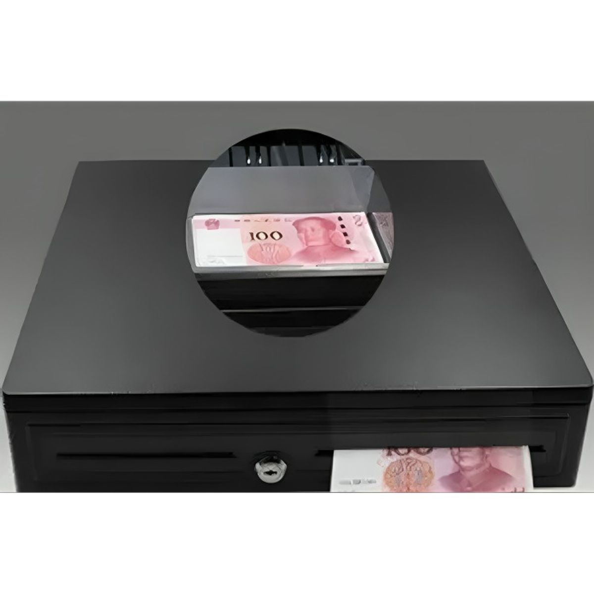 GENERICO - Gaveta Electronica Caja De Dinero Rj11 7 Billetes 5 Monedas