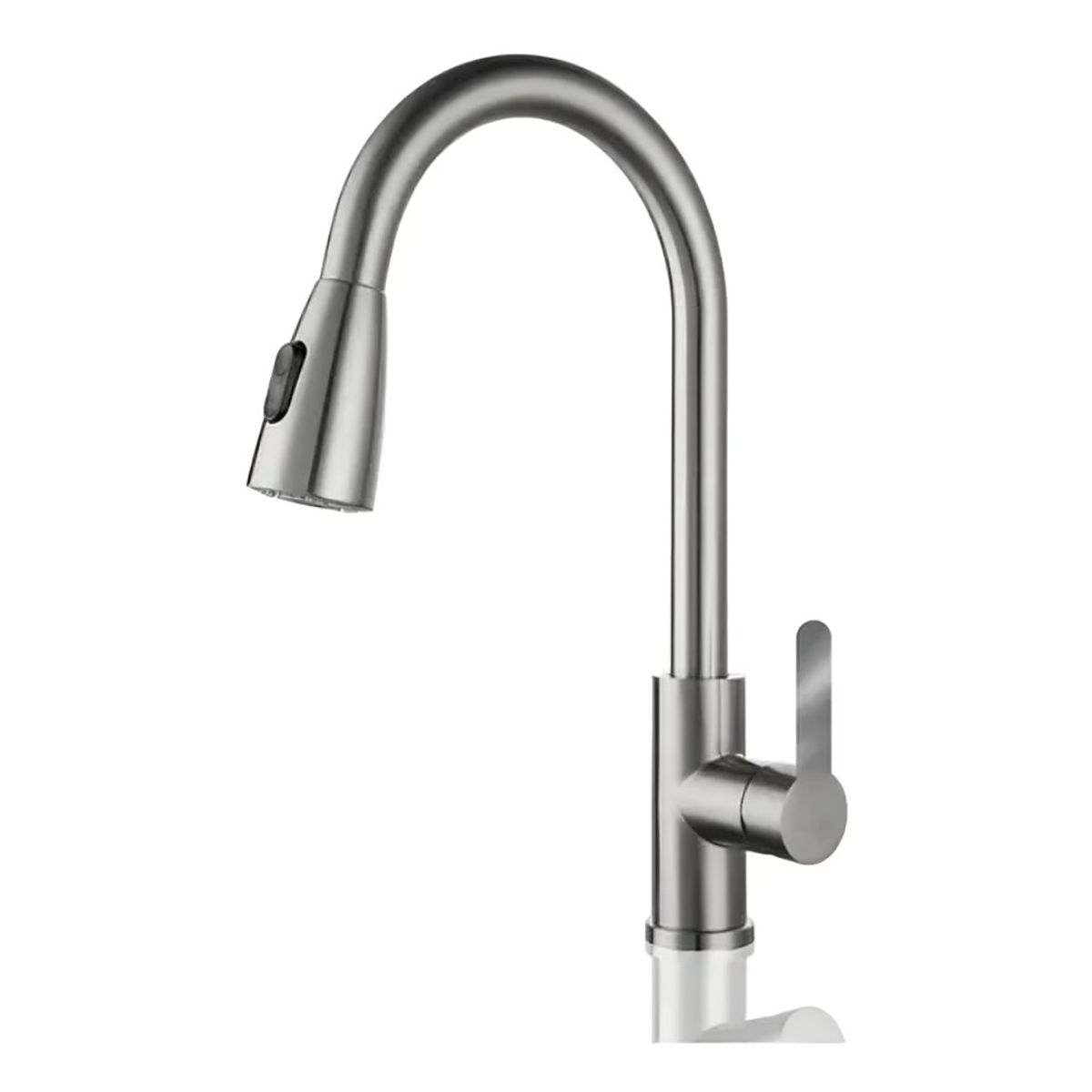 GENERICO - Llave Grifo Monomando Lavaplatos Extensible Niquel