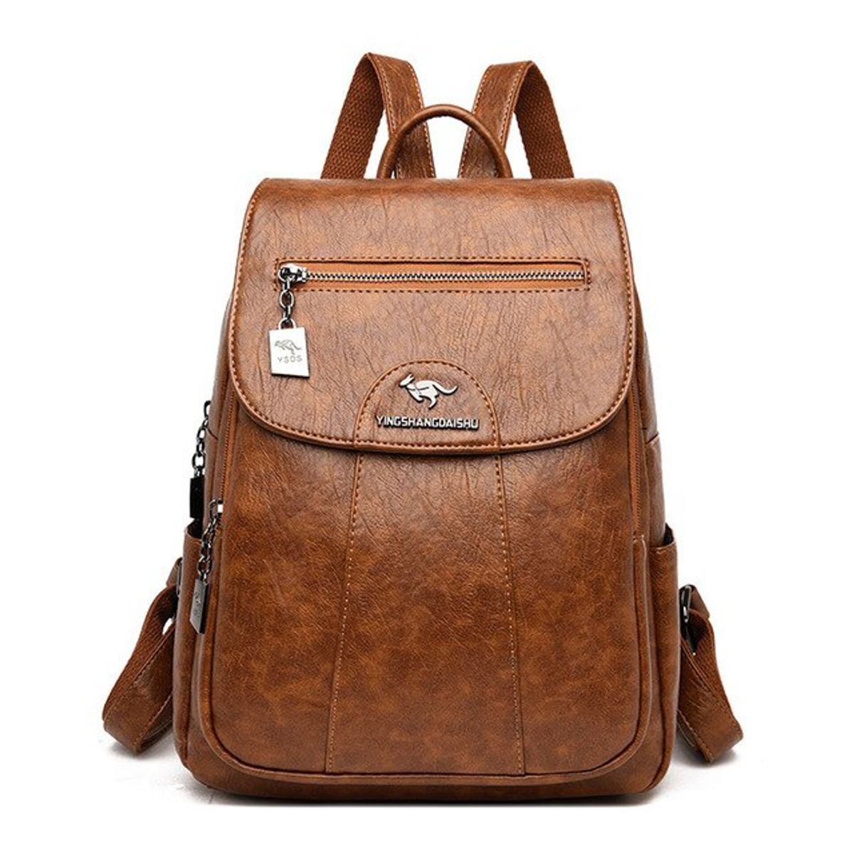 PUREPOWER - Mochilas De Cuero De Alta Calidad Para Mujer Vintage