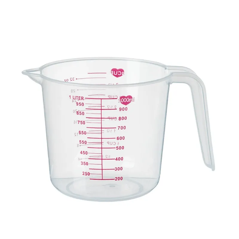 HOMESTAR - Jarra Medidora de Plástico Transparente - 1000 ml